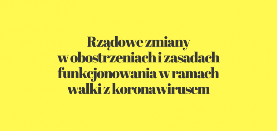 Nowe zasady walki z koronawirusem baner